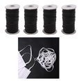 thumbnail image 1 of 4x 125yd Cordón Elástico Elástico F / Ropa Pantalones Deportivos Ajuste de Negro perfecl Costura con banda elástica, 1 of 8