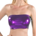 thumbnail image 3 of Top Bandeau para mujer perfecl Traje de baño Color sólido Violeta, 3 of 7