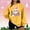 A-Yellow, variant on Women's Christmas Sweatshirts for $10 Thin Fleece Round Neck Loose Long Sleeve Pullover Top Casual