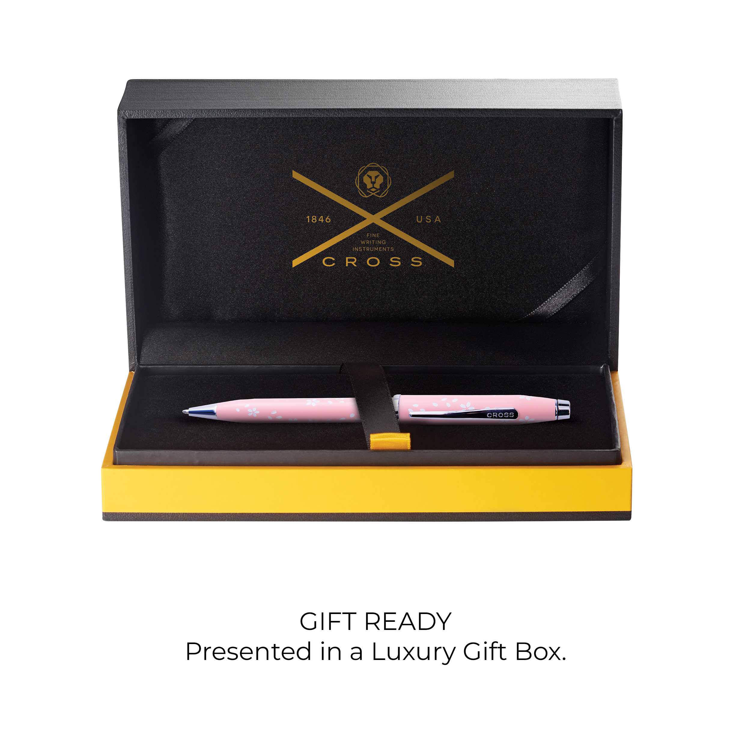 Century II Cherry Blossom High Glossy Pink Lacquer with Polished Chrome Appointments Ballpoint Pen