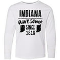 thumbnail image 3 of Inktastic Indiana Awesome Since 1816 Long Sleeve Youth T-Shirt, 3 of 5