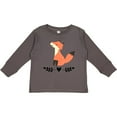 thumbnail image 3 of Inktastic Fox for Girls Woodland Animal Girls Long Sleeve Toddler T-Shirt, 3 of 5