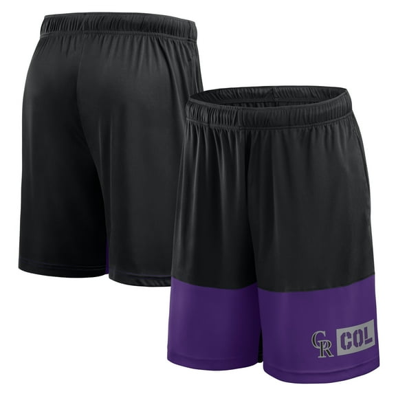 Men's Fanatics Black Colorado Rockies Best of the Best Shorts