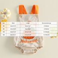 thumbnail image 3 of mgoYE My First Halloween Baby Boy Girl Outfit Pumpkin Embroidered Overalls Bubble Romper, 3 of 8