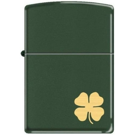 Zippo Lighter Candy - ZIPPO 221 Green Matte CLOVER Wind Proof Lighter
