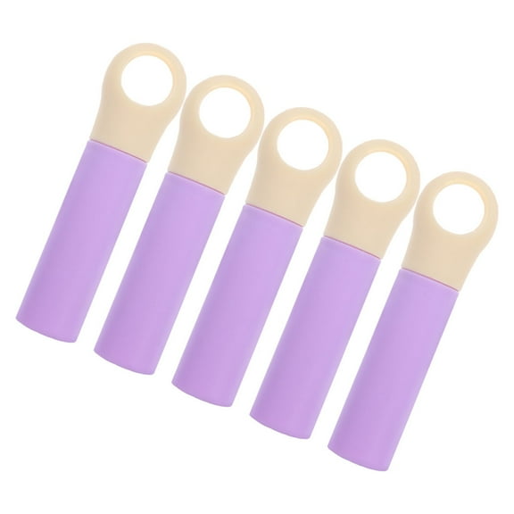 OATIPHO 5PCS Broom Handle Replacement Cap Lavender Plastic Ergonomic Design for Household Cleaning