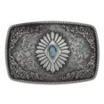 thumbnail image 1 of Hebilla de cinturón con diseño de borde de cuerda grabado Floral antiguo occidental, hebilla de cinturón de aleación estampada, hebilla de cinturón informal, 1 of 5