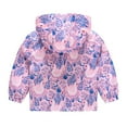 thumbnail image 3 of Honeeladyy Sales Online Toddler Kids Baby Boys Girls Fashion Cute Cartoon Flowers Rabbit Pattern Windproof Jacket Hooded Coat, 3 of 8