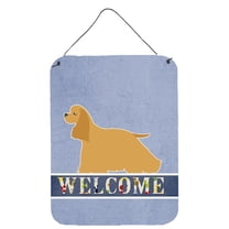Cocker Spaniel Welcome Wall or Door Hanging Prints