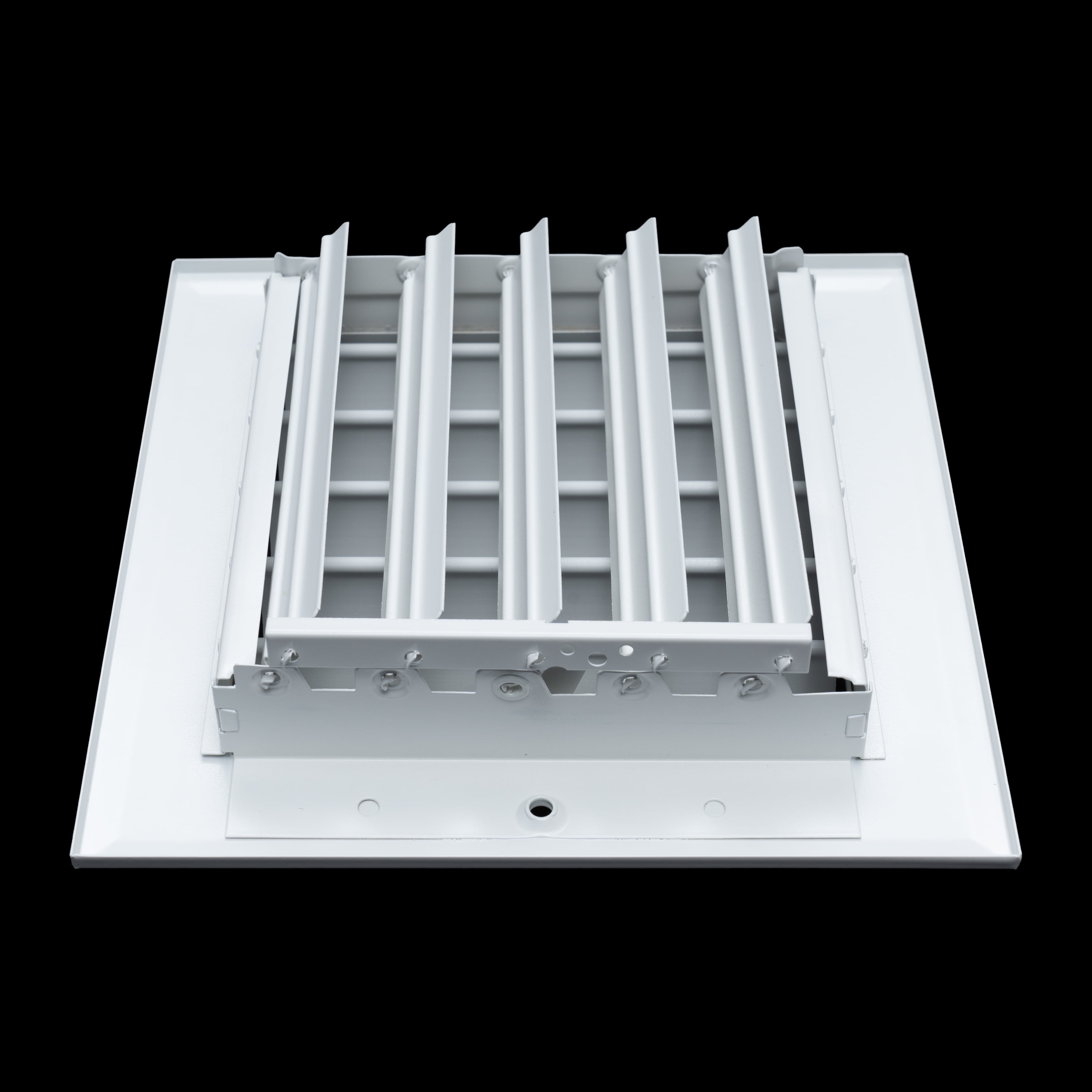 Fits 10x6 Duct Opening Aluminum 1-WAY Adjustable Air Supply Grille by Handua | Curved Blade Register Vent Cover for Sidewall & Ceiling | White | Outer Size: 11.75" X 7.75"