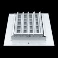 thumbnail image 5 of Fits 14x4 Duct Opening Aluminum 1-WAY Adjustable Air Supply Grille by Handua | Curved Blade Register Vent Cover for Sidewall & Ceiling | White | Outer Size: 15.75" X 5.75", 5 of 9