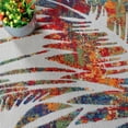 thumbnail image 5 of BNM Tropical Leaves Indoor Outdoor Runner Rug, 2' 3" x 12', Cream, 5 of 6