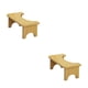 thumbnail image 3 of Matsuzay Taburete de baño de bambú, asiento impermeable antideslizante para caca, taburete para adultos embarazadas, orinal para personas color de registro 2Conjunto, 3 of 6