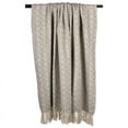 thumbnail image 5 of DII 60x50" Modern Cotton Diamond Stitch Throw with Fringe in Gray/Ivory, 5 of 7
