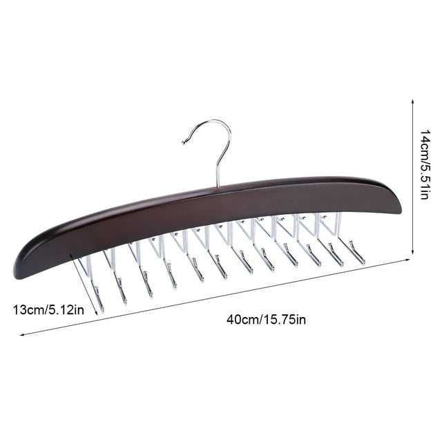 Wooden Closet Tie Hook, Tie Hanger, Multi-Purpose Rack Closet Tie Rack, For Organizer Belts, Scarves, Bag Home