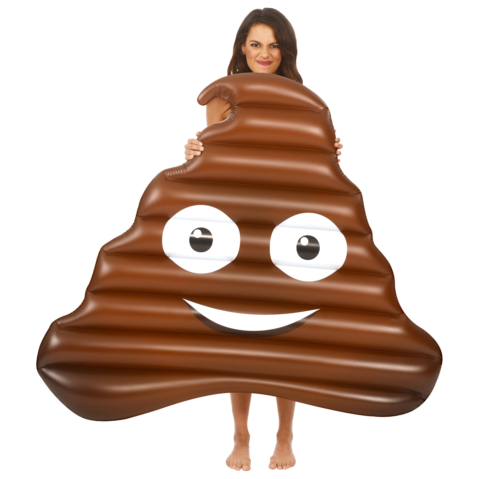 48" X 42.5" Family Fun Details about   Pool Float Inflatable Brown Poop Emoji Play Day Ages 9 