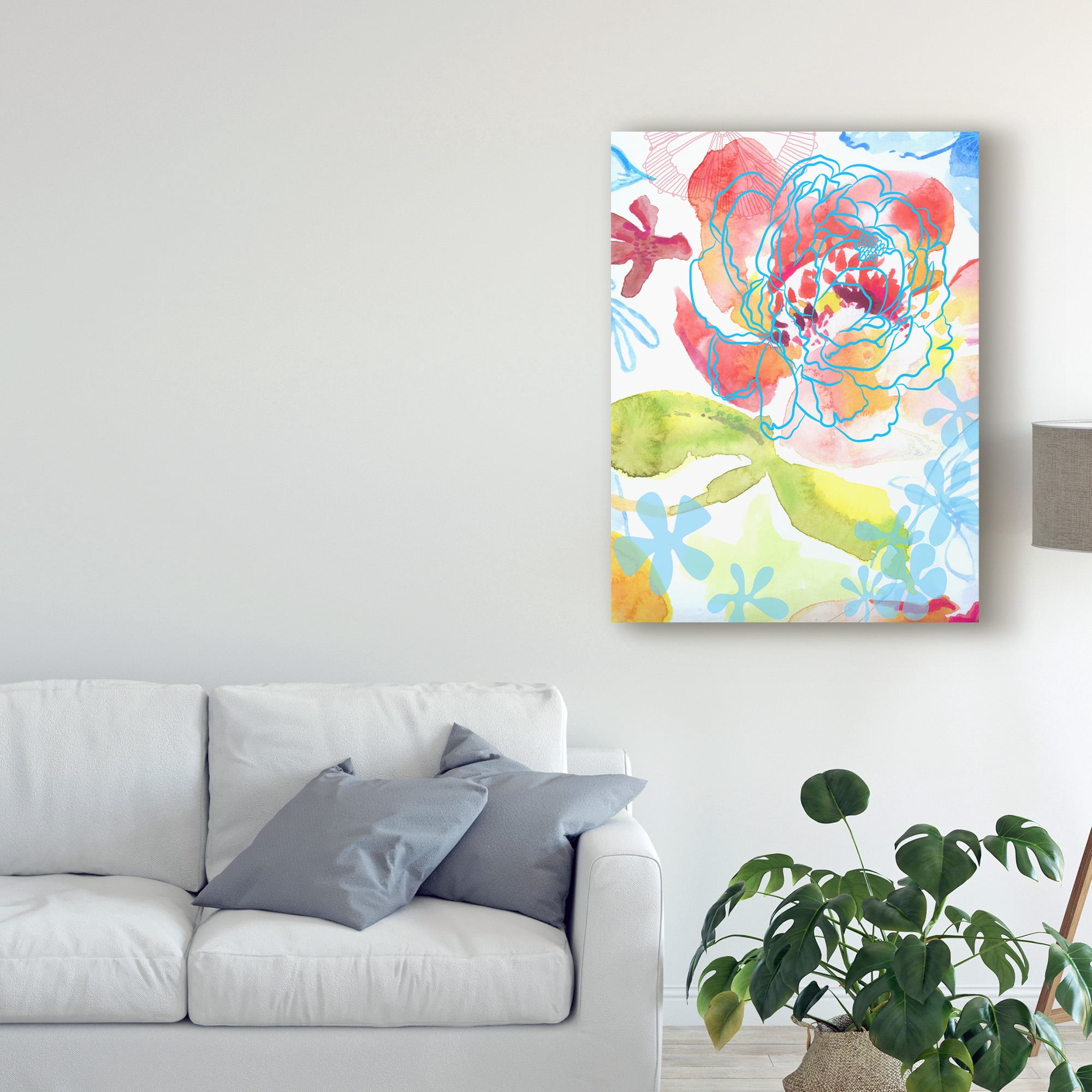 Trademark Fine Art 'Blossoms in the Sun II' Canvas Art by Delores Naskrent
