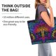 thumbnail image 2 of Balery Indian Mandalas Dragonfly Bolsa Tote Estilo Estético con Cremalleras, Bolsa de Hombro, Bolsa de Compras Grande y Plegable, 2 of 8