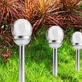 thumbnail image 3 of Yard Solar Lamp, Solar Stake Light, Round Ball Lights For Lawn Courtyard, 3 of 8