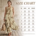 thumbnail image 7 of Xixirimido Tree Leaf Brown Print Women Casual Dresses Maxi Summer Sundress Sleeveless Loose Fit A Line Long Dress with Pockets Beach Vacation Outfits, 4X-Large, 7 of 7