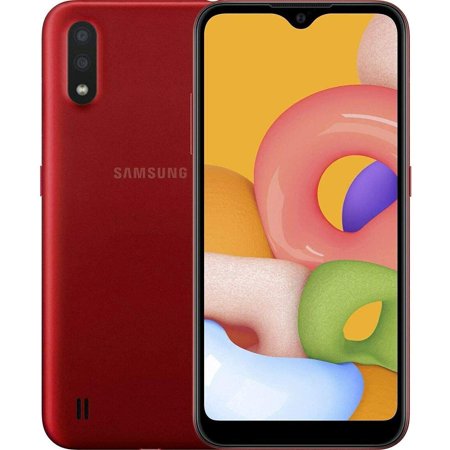 Samsung Galaxy A01 32GB (SM-A015M/DS) - Dual Sim - Unlocked Smartphone - Red | Walmart Canada
