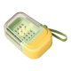 thumbnail image 1 of Jabonera de viaje para ducha, senderismo, fácil de limpiar, impermeable, sellada, portátil Amarillo verde, 1 of 9