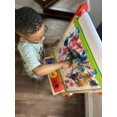 thumbnail image 3 of Caballete de Arte para niños, con Pizarra y Pizarra Blanca, Doble Cara, Incluye Rollo de Papel, Pintura, Imanes y Bandeja, Madera de Alta Calidad, de 3 a 10 años, 3 of 8