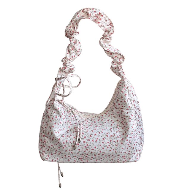 Bolso Hombro Con Cordón para Mujer Floral Estético Bandolera Ligero