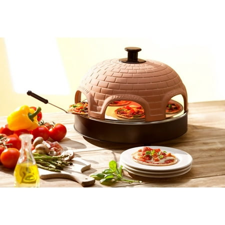 Pizzarette – “The World’s Funnest Pizza Oven” – 6 Person Model - Countertop Pizza Oven – Europe’s Best-Selling Tabletop Mini Pizza Oven Now Available In The USA – Dual Heating