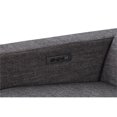 thumbnail image 4 of Bowery Hill Modern Polyester Fabric Power Reclining Chair in Gray, 4 of 4