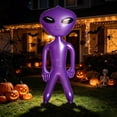 thumbnail image 3 of AZXY Purple Inflatable Alien Halloween Decorations, Halloween Inflatables Halloween Yard Decor Halloween Outdoor Decor, Halloween Decor for Party Front Porch Lawn, Spooky Alien Yard Ornament Supplies, 3 of 6