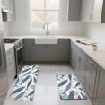 thumbnail image 3 of Kitchen Carpet Cartoon Fish Print Cushioned Non- Washable Set Decorative and Comfortable Area Rug for Living Room Kitchen and Entrance 2PCS, 3 of 5