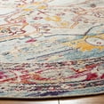 thumbnail image 3 of SAFAVIEH Crystal Jonette Oriental Area Rug, Light Blue/Red, 7' x 7' Round, 3 of 8