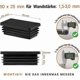 thumbnail image 4 of EternaNest 5 pcs. cap for rectangular tube 50x25 mm Black Plastic End caps, 4 of 5
