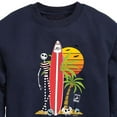 thumbnail image 3 of The Nightmare Before Christmas - Jack Sunset Beach - Toddler And Youth Crewneck Fleece Sweatshirt, 3 of 5
