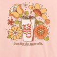 thumbnail image 2 of Coca-Cola - Diet Retro Flowers - Juniors Cropped Graphic T-Shirt, 2 of 4