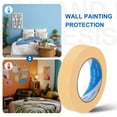 thumbnail image 4 of Uxcell Painters Tape, High Temperature Resistant Paint Masking Tape Adhesive for Wall Painting Craft Arts Decoration Drafting Light Yellow 0.98 Inch x 55 Yards, 4 of 7