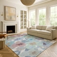 thumbnail image 6 of Addison Rugs Chantille Indoor/Outdoor Transitional Floral Silver Machine Washable Rectangle Rug, 5' x 7'6", 6 of 8