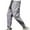 Mens Pants Gray, variant on Mens Cargo Pants Big and Tall Plus Size Drawstring Tapered Work Trousers Multi Pockets Casual Solid Relaxed Elastic Waist Hiking Pant Clearance L-5X