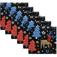 thumbnail image 6 of GZHJMY Christmas Reindeer Cloth Dinner Napkins Everyday Use 20" × 20" Home Decor 1 Pack, 6 of 7