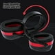 thumbnail image 5 of Orejeras de reducción de ruido para dormir, trabajo, estudio, fotografía | Esponja ABS suave de alta elasticidad | Protectores auditivos plegables con aislamiento acústico | Negro Rojo | NRR de 30, 5 of 8