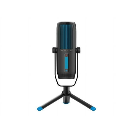 JLab Audio Talk Pro USB Microphone with Optional Cardioid, Omnidirectional, Stereo, Bidirectional Signatures, Volume, Gain Control, Quick Mute and Plug and Play USB-C Output -192k Sample Rate