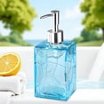thumbnail image 1 of Glass Soap Dispenser Refillable Pump Bottle Leak Proof Smooth Dispensing Decorative Bathroom Accessory Countertop Organizer for Bathroom Kitchen Sink Home Use, 1 of 6