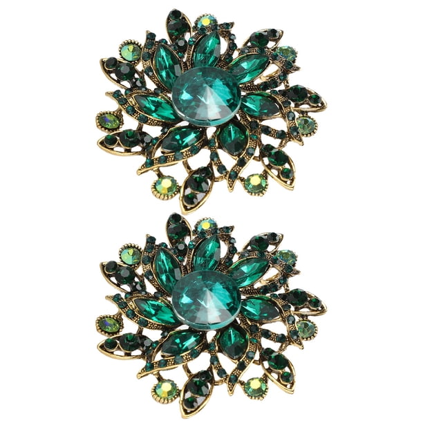 Broches De Araña De Color Dorado Con Diamantes De Imitación, Broches De Cristal Con Forma De