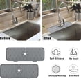 thumbnail image 4 of Alfombrilla de silicona para secado de salpicaduras de fregadero de cocina y baño, Protector de goteo para grifo, accesorios de fregadero de uso común en bares, casas rodantes, cocinas, 4 of 5