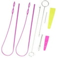thumbnail image 6 of Zerodis 9X DIY Drawstring Threader Set Sewing Loop Turner Hook And Tweezers Sewing Kits, 6 of 8