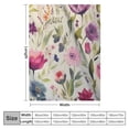thumbnail image 4 of COMIO Wildflowers Floral Throw Blanket Colorful Watercolor Poppy Cornflower and Chamomile Decorative Soft Warm Cozy Blanket Plush Throws ​Blankets, 4 of 6