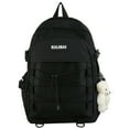 thumbnail image 1 of Solid Color Shoulder Bag Solid Color Student Pack for Laptop Book (Pink), 1 of 9