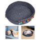 thumbnail image 1 of tejida de gato cama de de forma forma forma forma resistente al masticar para perros mascotas verano invierno - Azul Colco carpa cueva interior, 1 of 8