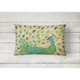 thumbnail image 2 of Carolines Treasures PPD3021PW1216 Pretty Pretty Peacock Canvas Fabric Decorative Pillow, 12H x16W, multicolor, 2 of 4